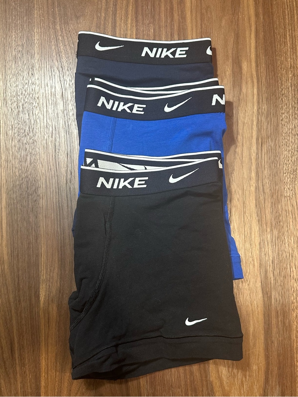 Nike Kids 3-Pack Boxer Briefs in Black and Blue